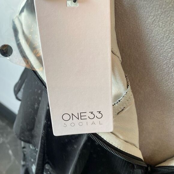 One33 Social Gretchen Lace Halter Hi-Low Maxi Dress Cocktail Gown Black … - Picture 12 of 16